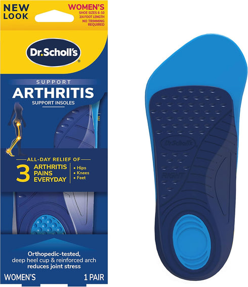 Dr. Scholl's Arthritis Support Insoles, Women, 1 Pair...