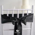 HUIHUANG 4" Wide Double Faced Satin Ribbon Black Thick Polyesater Ribbon 10 Yard/Spool, for Chair Sash, Lagre Bows Making, Flower Bouquet, DIY Cra...