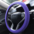 Steering Wheel Cover Women Car Steering Wheel Cover Silicone Steering Wheel Cover Purple, Anti-Slip Wheel Protector...