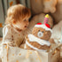 Birthday Stuffed Animals for Kids 10in Cute Fuzzy Cake Plush Toy for Girls Boys Kawaii Cozy Food Plushies for Toddler Huggable Teddy Bear Soft Toy...