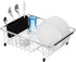 iPEGTOP Cutlery Utensil Silverware Drying Rack Basket Holder with Hooks - Flatware Storage Solution for Kitchen Dish Drainer Dish Drying Rack, Bla...