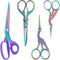 Titanium Coating Sewing Scissors Bundle, Professional Fabric Scissors Set, Ultra-Sharp Stainless Steel Blades, Ergonomic Handle, Great for Tailor,...