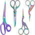 Titanium Coating Sewing Scissors Bundle, Professional Fabric Scissors Set, Ultra-Sharp Stainless Steel Blades, Ergonomic Handle, Great for Tailor,...