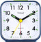 Small Battery Operated Analog Alarm Clock Silent Non Ticking, Ascending Beep Sounds, Snooze,Light Functions (Blue)...