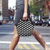 BUILT Gourmet Getaway Soft Neoprene Lunch Tote Bag - Lightweight, Insulated and Reusable, One Size, Big Dot Black & White...