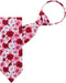 Jacob Alexander Men's Assorted Floral Roses Flowers Design Pre-Tied Zipper Neck Tie - White Pink Red...