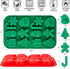 Christmas Silicone Chocolate Molds, 2PCS Holiday Gummy Candy Molds Santa Clause Christmas Tree Snowman Gingerbread Man Baking Molds for Jello, Ice...