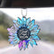 Flower Car Rearview Mirror Accessories, Creative Car Hanging Ornament, Unique Christian Jesus Car Pendant Charms for Home Decoration Keepsake Chri...