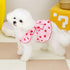 Dog Dresses for Small Dogs Girl female Dog Clothes Cat Clothes Cat Dress Cute Cotton extra small Summer clothes Bow Decor Printed Strawberry Dog B...