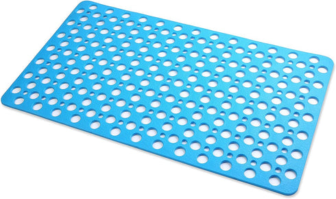 Nonslip Bathtub Mat Extra Soft TPE Bath Mat for Kids, Machine Washable Bathroom Shower Mat, Smooth/Non-Textured Tubs Only, 30L x 17W Inch (Lake Bl...