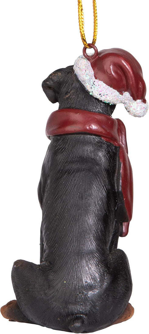 Design Toscano Christmas Xmas Rottweiler Holiday Dog Ornaments, Full Color...