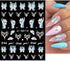 JMEOWIO 3D Embossed Flower Nail Art Stickers Decals Self-Adhesive Pegatinas Uñas 5D Spring Summer Floral Heart Nail Supplies Nail Art Design Decor...