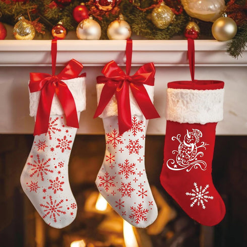20 Pieces Christmas Snowflake Stencil Reusable Stencils Plastic Let it Snow Holiday Stencils for Window Glass DIY Crafts Wall Doormat Wood (20 Sno...