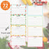 72 Count Recipe Cards, Recipe Cards 4x6 Double Sided, Blank Recipe Cards for Bridal Shower and Wedding, 4x6 Recipe Cards(4 Fruit Design)...