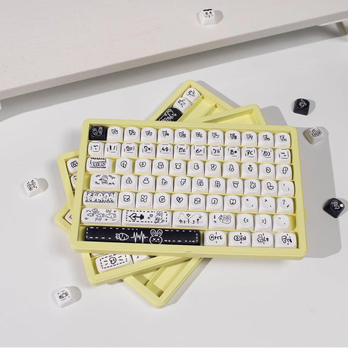 Sumgsn Keycaps Storage Box,Big Keycaps Container, 180 Keys Transparent Display Case Holds 7u Spacebar/Big Enter Key for XDA/Cherry/MOA/Mao Profile...