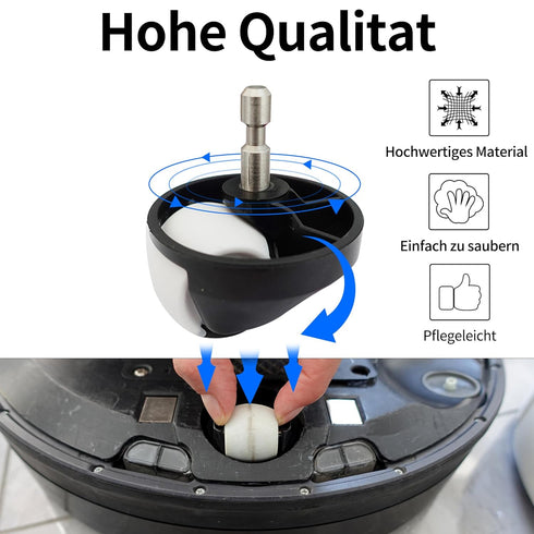 Replacement Roomba Front Wheel Caster Assembly for iRobot Roomba i7 i7+ Plus E5 E6 E7 500 600 700 800 900 Series Roomba Vacuum Replacement Parts,1...
