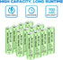 12PCS 1.2V 700mAh Ni Cd AAA Battery Suitable for Wireless Microphones, Electric Toys, Remote Mice, Calculators, Razors, Keyboards, Household Appli...