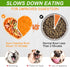 Silicone Slow Feeder Dog Bowls & Cat 2-in-1 Puzzle Dog Bowls Pet Food Bowls Encourages Slow Eating Lick Mat Design, Reduces Gulping, Dishwasher Fi...