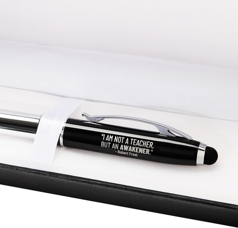 Engraved Teacher Gift Pen - 3-in-1 Pens For Teachers - LED Light and Stylus Tip - Best Teacher Gifts For Women Men - Cool Teacher Appreciation Gif...