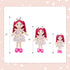 June Garden 18" Snuggle Cuties Sophie - Soft Cuddly Plush Doll Gift for Girls - Huggable Rag Doll - Pink L...
