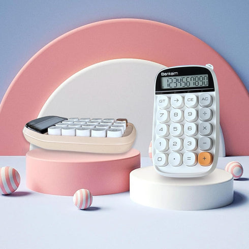 Calculators, Benkaim Desktop Calculator, Basic Standard Calculator, 10 Digit Large LCD Display Big Button Calculator, Cute Desk Accessories for Sc...