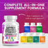 Clean Saffron Supplements with Ashwagandha 8000mg - Mood Support with L-Theanine 200mg, Ginkgo Biloba 6000mg, St. John's Wort 6000mg, Rhodiola Ros...