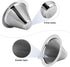 Pour Over Coffee Maker,Coffee Filter,Slow Drip Paperless Stainless Steel Cone Coffee Dripper(1 Cup)...