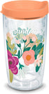 Tervis Grandma Floral Made in USA Double Walled Insulated Tumbler Travel Cup Keeps Drinks Cold & Hot, 16oz, Clear...