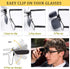 Polarized Clip-on Sunglasses Anti-Glare Driving Glasses for Prescription Glasses...