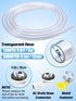10ft Air Conditioner Drain Hose, 3/5 inch Portable AC Drain Hose Connector, Replacement for Universal Mini-Split Unit and Window Air Conditioner U...