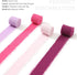 Pretty Jolly Pink Purple Chiffon Ribbon for Gift Wrapping 4 Rolls 1 1/2 Inch x 5Yd Silk Ribbons Handmade Fringe Fabric Ribbon for Flower Bouquet,W...