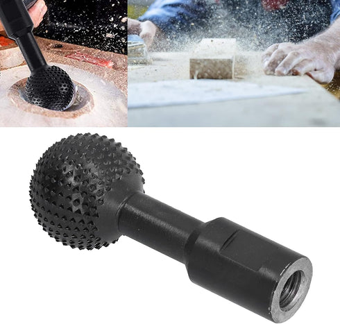 Ball Grinding Head, 5/8-11 Threads for 4 1/2 and 5 Inch Angle Grinder, Wood Carving Burrs Carbon, Carbon Steel Ball Grinding Head Power Carving To...