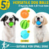 Puppy Toys Dog Balls, 5 Pack Interactive Dog Toys, 2.5" Squeaky Balls and Treat Balls, Dog Puzzle Toy for Teething Small Dogs and IQ Training...