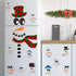 Snowman Face Stickers Snowman Decals Christmas Wall Decals Snowman Faces Decals Refrigerator Wall Stickers Window Cling Decal Lovely Snowman Face ...