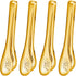 12 Inch Gold Tongs for Serving Utensils Stainless Steel Salad Tongs Serving Tongs for Buffet Dessert Party Kitchen Catering 4 Pack...
