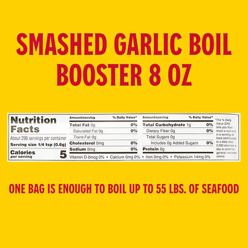 Louisiana Fish Fry Products Smashed Garlic Boil Booster - Garlic and Onion Flavors - Crab, Shrimp, Crawfish Seasonings, Mix and Spice Enhancer - L...