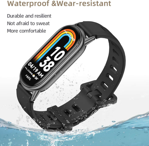 MIJOBS Strap for Mi Band 8 Mi Band 6, Replacement Wristband for Xiaomi Mi Band 8 Mi Band 6 Mi Band 5 Silicone Sport Wrist Strap for Xiaomi Mi Band...