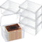 Playing Deck Card Storage Box Plastic Card Boxes Compatible with 100 Mtg Holder Storage Case 4.3 x 2.95 x 2.2 Inches Organizer Snap Closed for Tra...