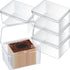 Playing Deck Card Storage Box Plastic Card Boxes Compatible with 100 Mtg Holder Storage Case 4.3 x 2.95 x 2.2 Inches Organizer Snap Closed for Tra...