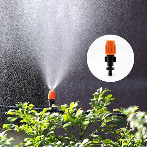 50pcs Garden Irrigation Micro Flow Dripper Head, Micro Spray Adjustable Flow Irrigation Drippers, Sprinklers Emitter System Adjustable Micro Drip ...
