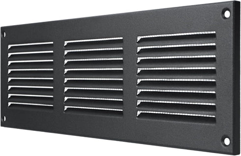 Vent Systems 12'' x 4'' Inch - Anthracite - Air Vent Cover Metal Air Return Grill with Built in Pest Guard Screen HVAC Vent Cover for Home Improve...