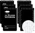 Prudiut 6 Pcs Waterproof Notepad Notebook 3 × 5" Write in the Rain Pocket Notebook Tactical Notepad Police Notepad Small Spiral Notebook for Outdo...