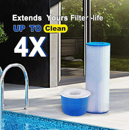 30 Pack Pool Skimmer Socks for Pool Filters, Filters Baskets and Skimmers to Filter Debris and Leaves, Protact Filter System of Inground and above...