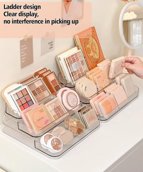 3 Tier 6 rows Nail Polish Organizer Acrylic Display Stand for Nail Polish Holder, Nail Art Supplies Storage Rack for Essential Oils,perfume,makeup...