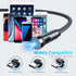 540° Rotation Magnetic Charging Cable, Magnetic Charging Tips 3in1 Short USB Cable Compatible for all Smartphone/ChargeBank/Charging Station for M...