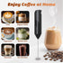 Dallfoll Electric Milk Frother Handheld, Battery Operated Frother Wand,Electric Whisk Frother for Coffee for Cappuccino, Frappe, Matcha, Hot Choco...