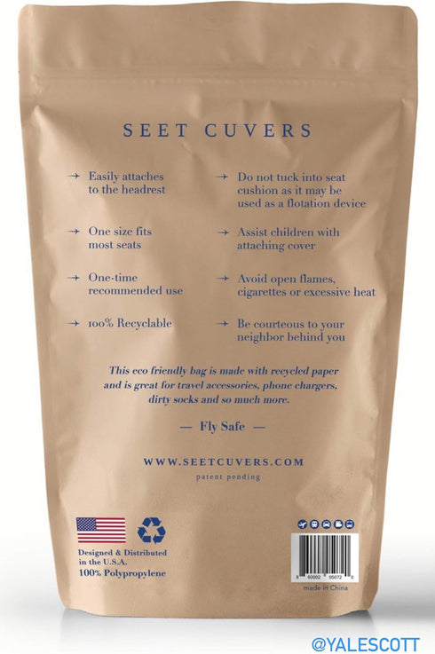 Airplane Seat Covers (2 Disposable Covers Per Package)...
