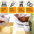 6-Piece Cheese Knife Set, Cheese Knives Cheese Knife Set Wooden Handle Stainless Steel Cheese Slicer Fork Spreader for Cheese Butter Pizza Cake Cu...