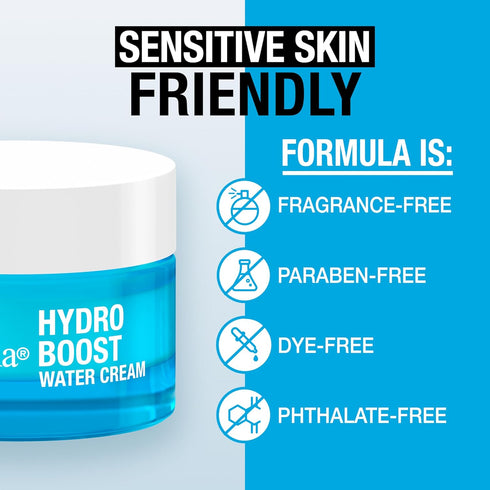 Neutrogena Hydro Boost Water Cream Face Moisturizer with Hyaluronic Acid, 72-Hour Hydration, 1.7 Fl Oz, & Hydro Boost Hydrating Gel Face Cleanser ...
