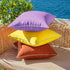 All Smiles Outdoor Waterproof Throw Pillow Covers 18x18 Set of 2 Yellow Decorative Patio Tent Bed Sofa Living Room Furniture Sunbrella Cushion Cas...